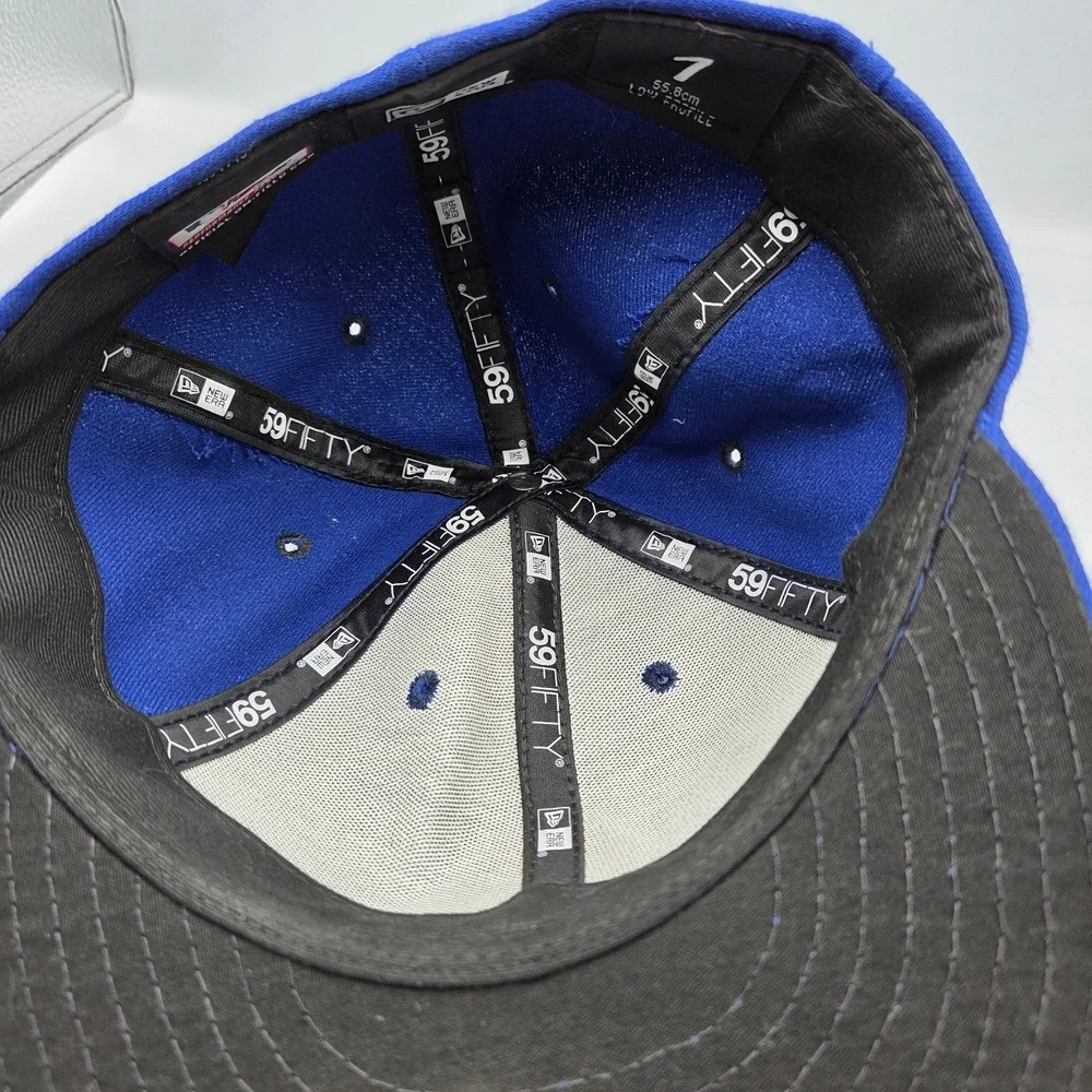Chicago Cubs New Era Fitted Hat Sz 7 On Field MLB 59FIFTY 5950 Blue USA